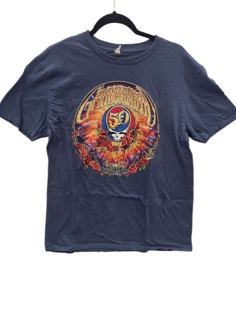 Grateful Dead 50 Years 1965-2015 Deadheads Short Sleeve Tee L